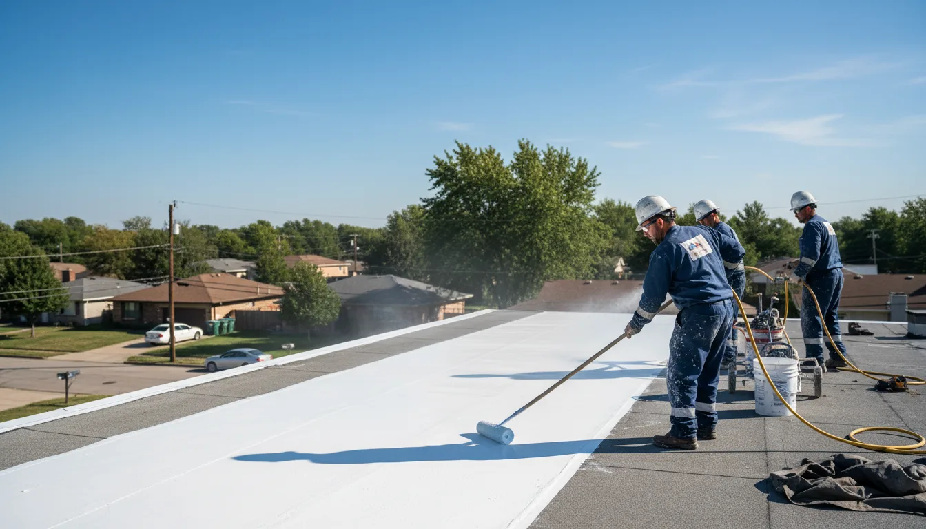 Commercial roof coating in Clarksville, VA near me